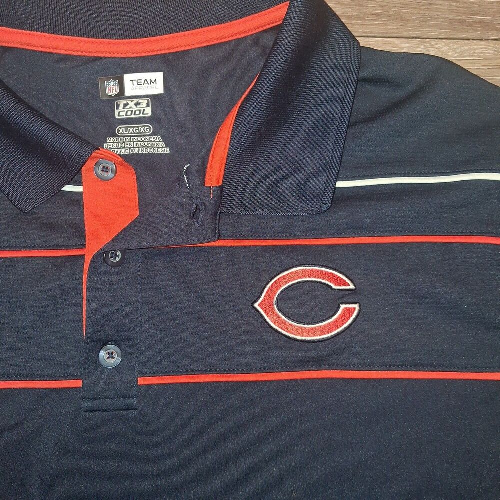 NFL Team Apparel Chicago Bears TX3 Polo Extra Large